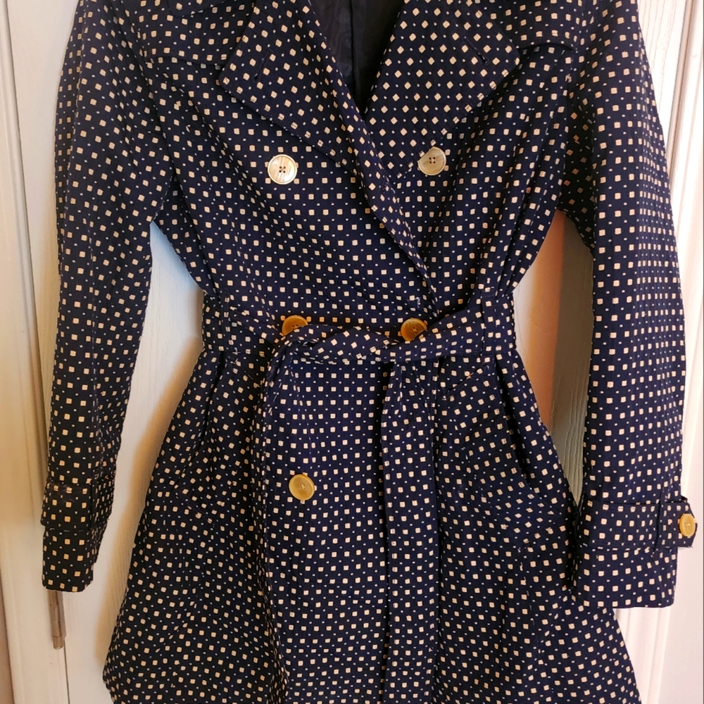 Johnston & Murphy Navy and Tan ADORABLE women's Peacoat